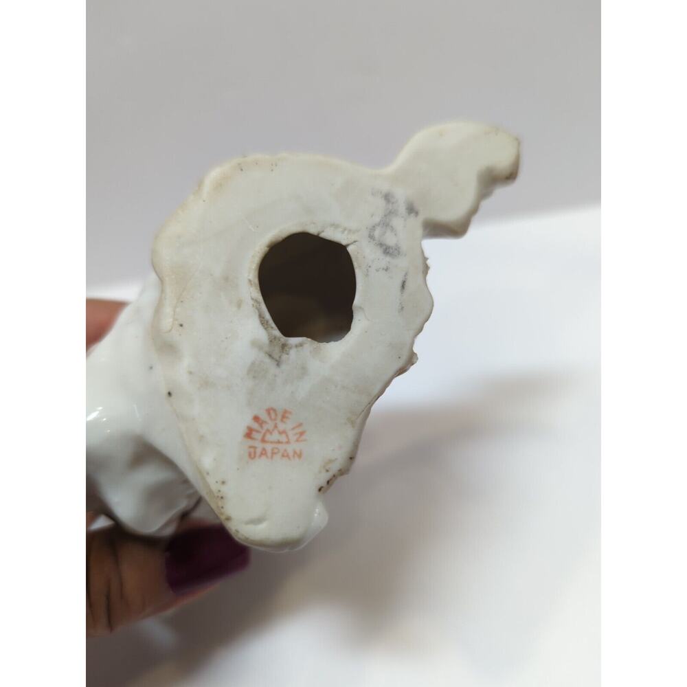 Porcelain Terrier Vintage Made In Japan Brown And White - Picture 6 of 6